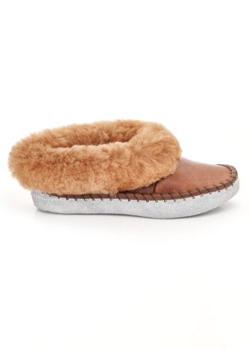 Tradycyjne kapcie męskie camel Everly