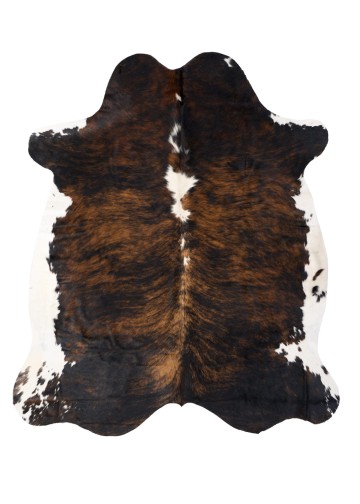 Skóra naturalna dekoracyjna z krowy brązowo-biała 210x165 cm