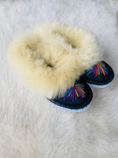Tradycyjne kapcie dziecięce Multicolor