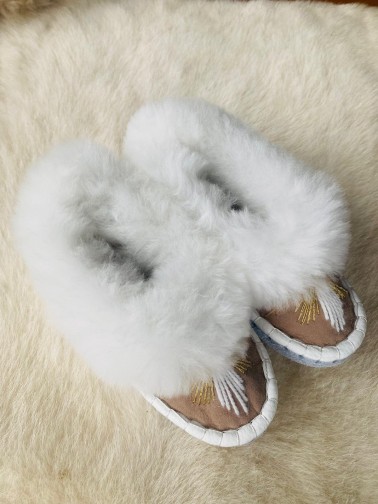 Tradycyjne kapcie dziecięce Snowflake Comfort