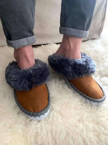 Tradycyjne kapcie męskie wsuwane Toffee Toes