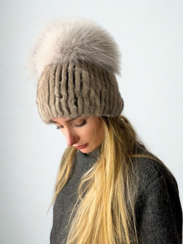 Czapka Zimowa Cashmere Beige