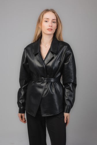 Kurtka skórzana Bianca Black