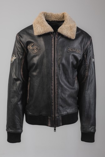 Kurtka skórzana Vintage Aviator